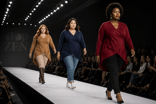 Blusa transpassada em malha com frente curta e costas estendidas